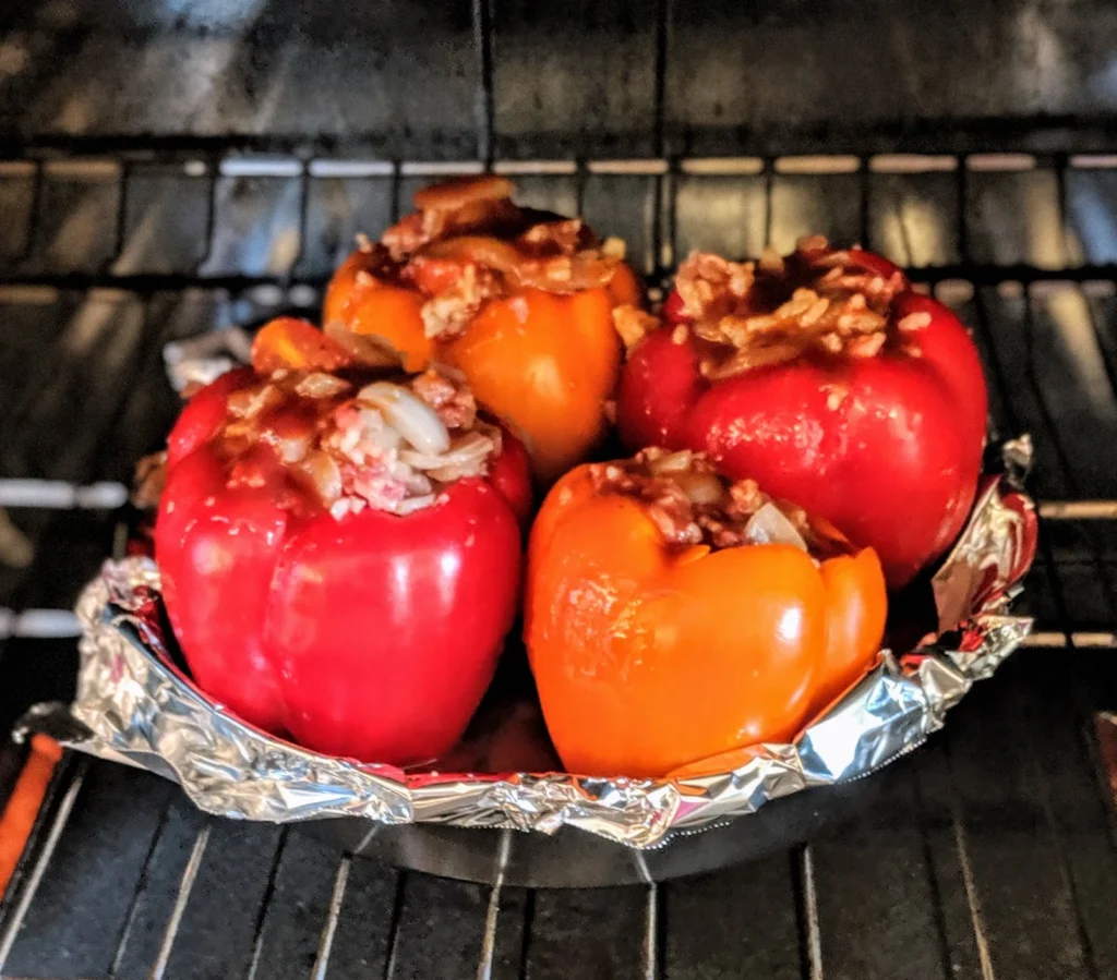 stuffed bell peppers in oven