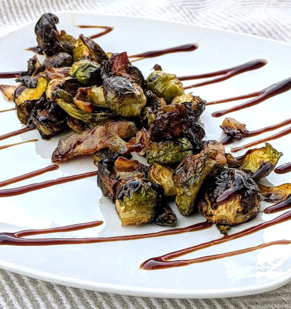 bacon brussels sprouts with balsamic glaze