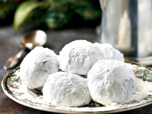 Snowball Cookies (GF, DF, Vegan)