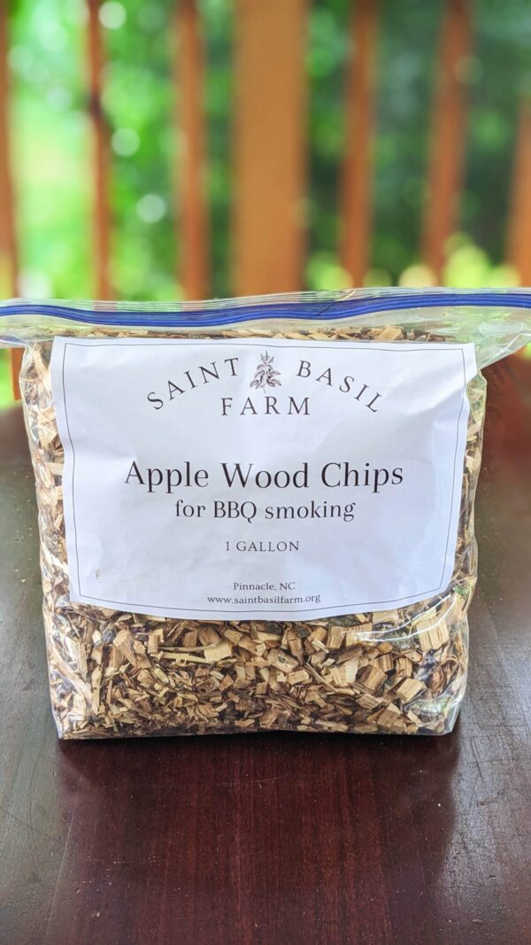 apple wood chips in bag