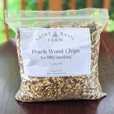 peach wood chips