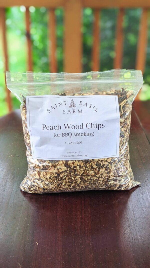 peach wood chips