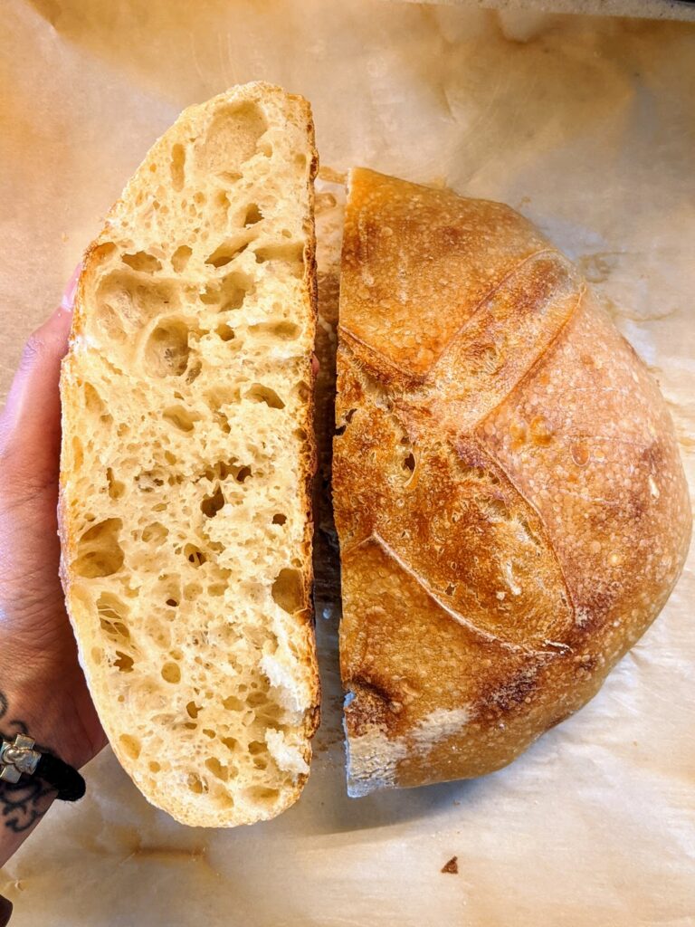 “Basically Gluten-Free” Long-Fermented Sourdough Bread