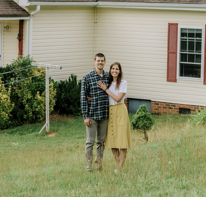 people at a farmhouse