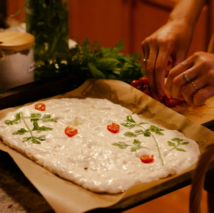 focaccia bread decorating