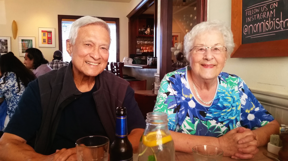 grandparents smiling